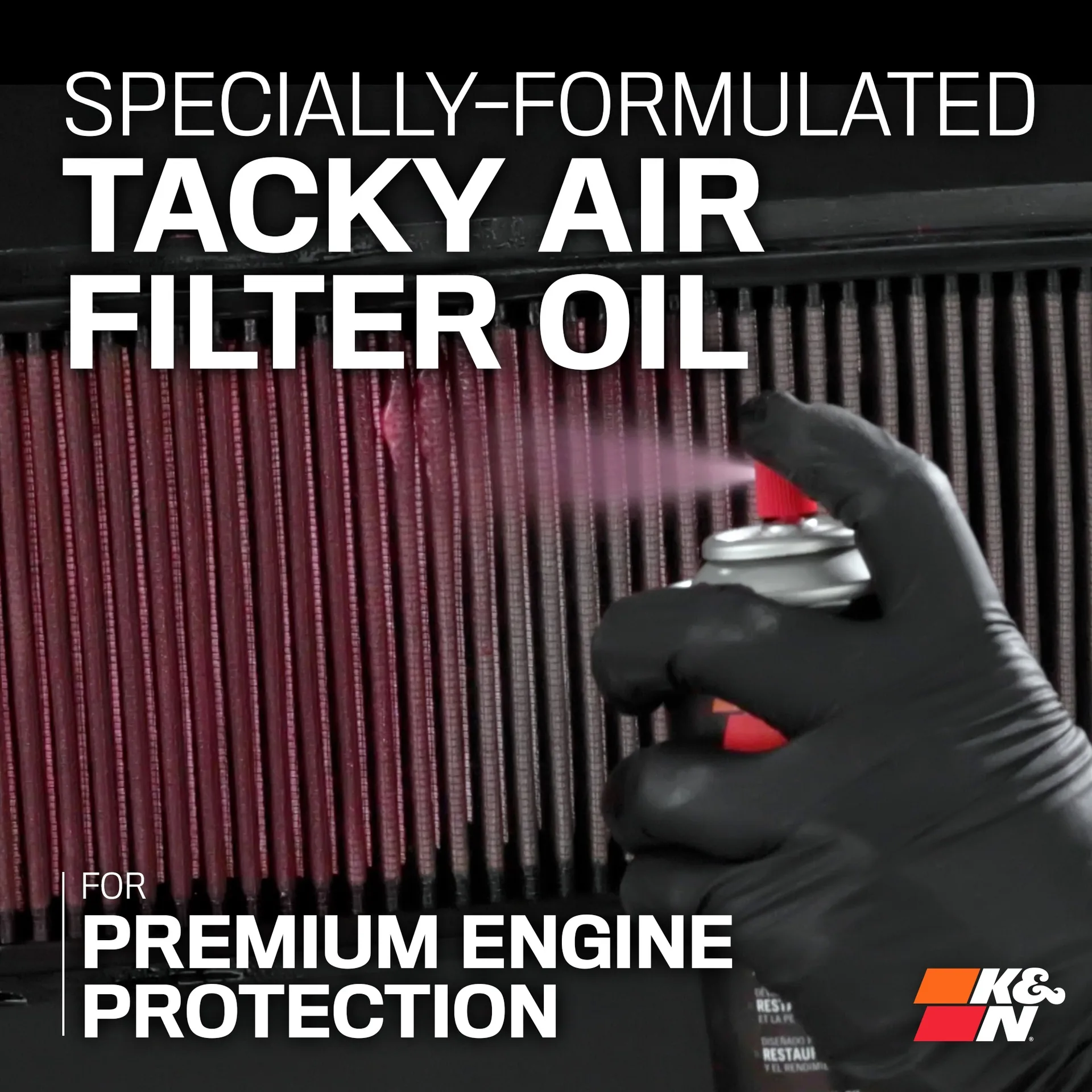 K&N Recharger - Air Filter Care Service Kit Aerosol - Cleaning Kit