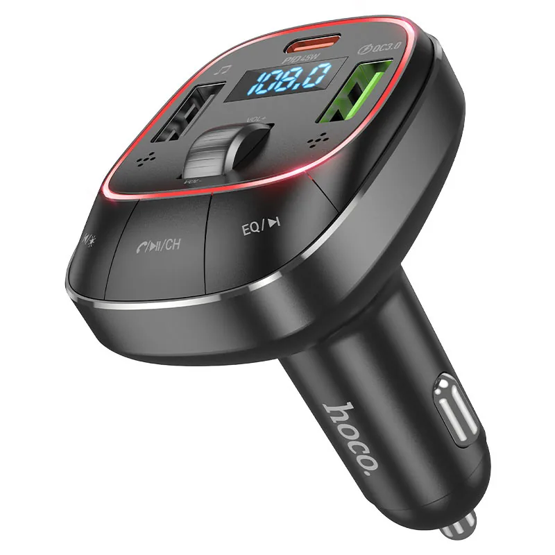 Car charger PD45W QC3.0 with wireless FM transmitter