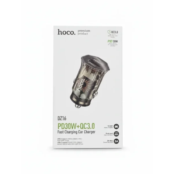 DZ16 PD30w+QC3.0 Fast Charging Car Charger