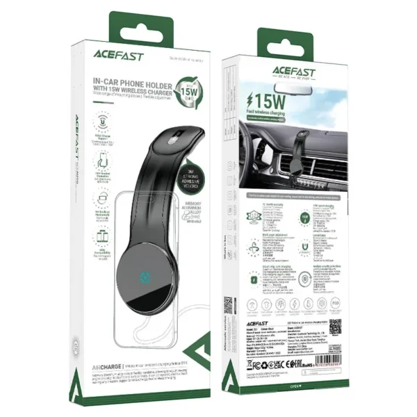 Fast Wireless Charger Magnetic Car Holder D21